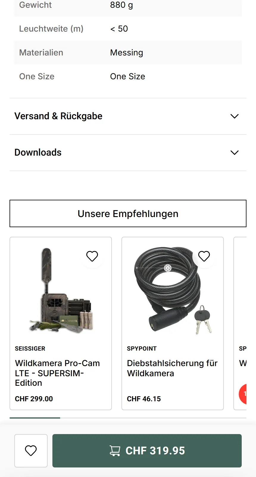 Mobile PDP Sticky